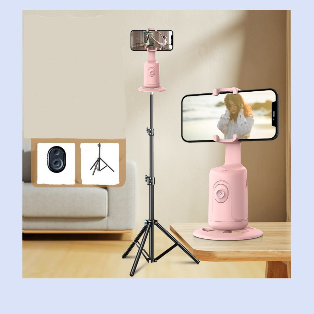 360 Intelligent Video Capture Face Tracking Stabilizer