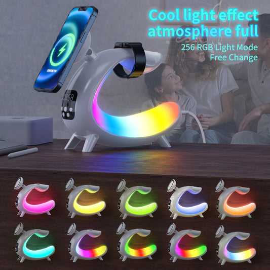 Multi-function Wireless Charging Bedside Lamp