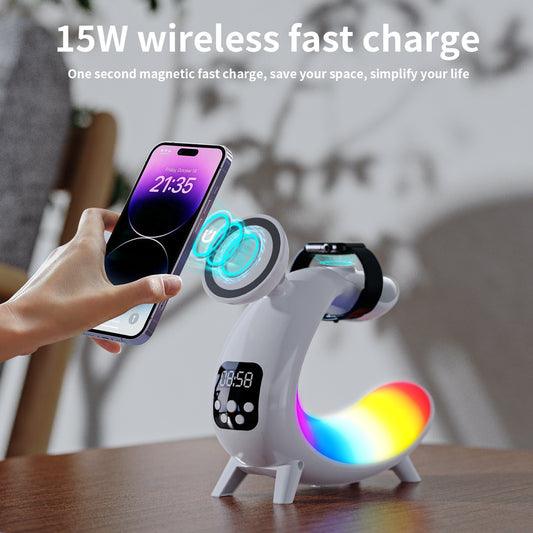 Multi-function Wireless Charging Bedside Lamp
